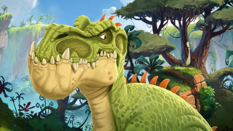 Giganto beobachtet argwöhnisch das Korbballspiel. – Bild: SUPER RTL