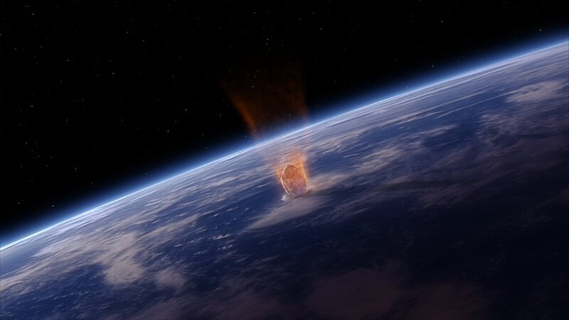 CGI IMAGE: El Tanin Asteroid impacts Earth. – Bild: National Geographic Channels
