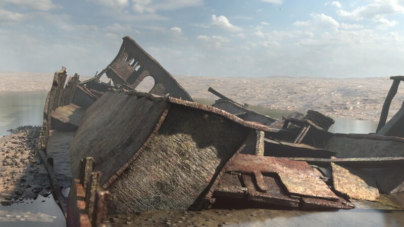 From a buried film set to a WW1 Navy ship and old fishing barge, we discover the role these ruins played in Hollywood movie-making history. (National Geographic) – Bild: 2021 NGC NETWORK US, LLC All Rights Reserved Lizenzbild frei