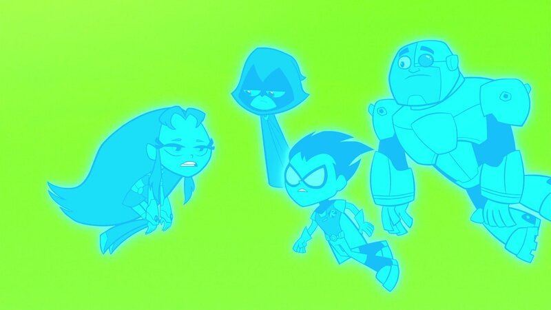 v.li.: Starfire, Raven, Robin, Cyborg – Bild: Warner Bros. Entertainment Inc.