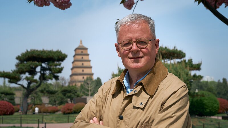 Moderator Christopher Clark in Xi’an in China – Bild: ZDF und Sebastian Richter