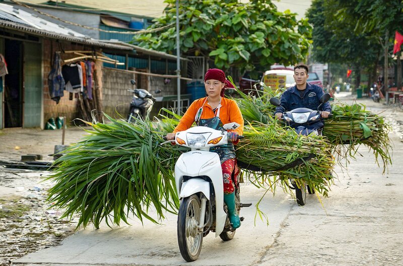 Fast jedes Dorf veranstaltet einmal in der Woche einen Markt, der seit dem Bau der Happiness Road leicht zu erreichen ist. – Bild: Thomas Henk Henkel