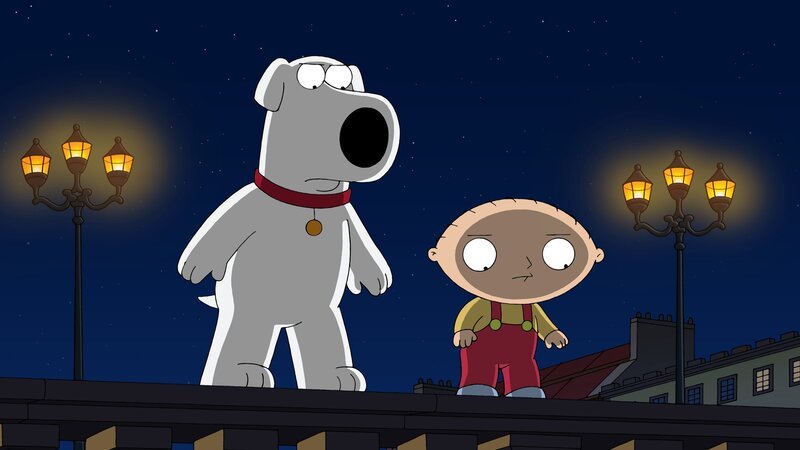 Brian Griffin (l.); Stewie Griffin (r.) – Bild: 2011 Twentieth Century Fox Film Corporation. All rights reserved. Lizenzbild frei