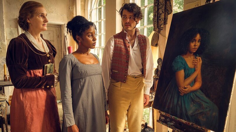 Beatrice Hankins (Sandy McDade), Georgiana Lambe (Crystal Clarke) und Charles Lockhart (Alexander Vlahos) – Bild: AXN White