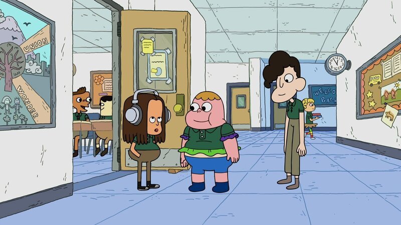 v.li.: Mel, Clarence, Phil – Bild: CLARENCE and all related characters and elements are trademarks of and Cartoon Network.