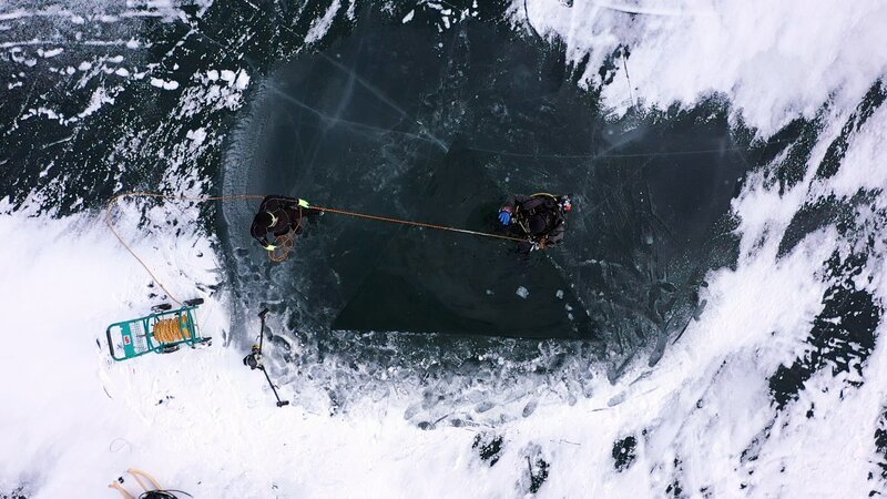 Gefrorener See Der Weissensee. – Bild: ORF Gefrorener See Der Weissensee. – Bild: ORF
