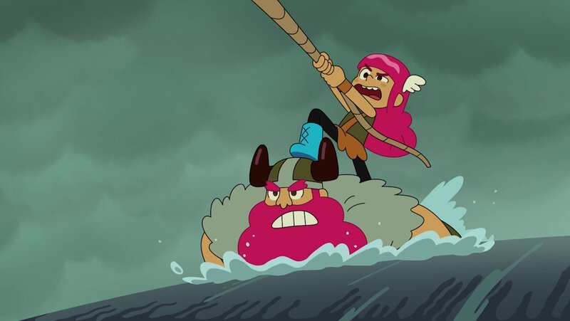 Lana macht ihren Fehler wieder gut und rettet ihre geliebte Schiffscrew inklusive Schiff. – Bild: SUPER RTL /​ Die Legende des Andar