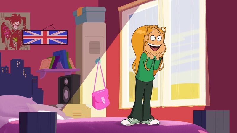 Marine freut sich, das Geheimnis von Wendys Zeitkapsel zu lüften. – Bild: NDR/​BAMBOO PRODUCTION – SAMKA PRODUCTIONS