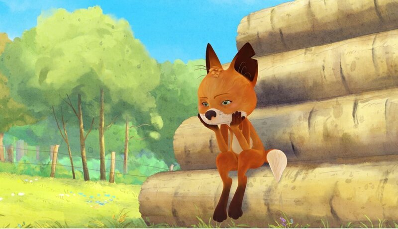 Rosie liebt ihren Opa sehr und möchte sich für ihn ein Gedicht ausdenken. – Bild: WDR/​Mediatoon