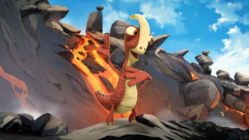 Rocky versucht alle davon zu überzeugen, dass er der Giganto-Flüsterer ist. – Bild: SUPER RTL Rocky versucht alle davon zu überzeugen, dass er der Giganto-Flüsterer ist. – Bild: SUPER RTL