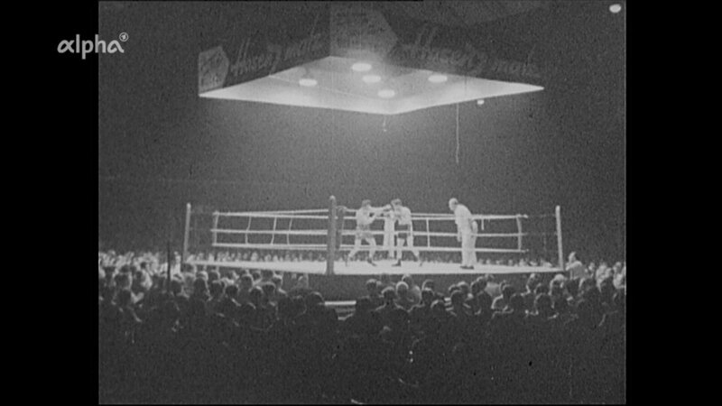 Der Dokumentarfilmer Dieter Ertel drehte 1957 eine besondere Sozialstudie über einen Großkampftag des Boxens in Stuttgart; dort traten erfahrene Weltmeister ebenso an wie hoffnungsfrohe Neulinge. – Bild: BR/​SWR