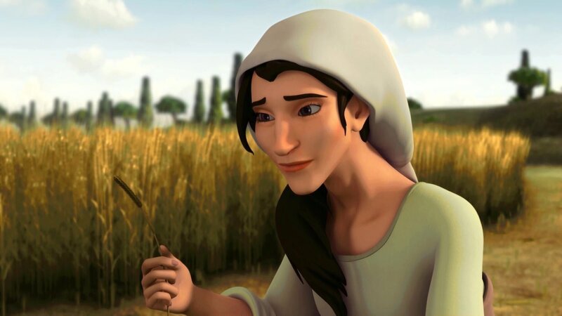 Ruth sammelt Aehren auf Boas Feld – Bild: Bibel TV Ruth sammelt Aehren auf Boas Feld – Bild: Bibel TV