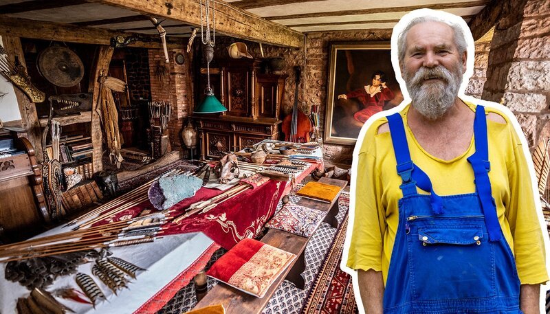 In Josefs Haus hat kaum etwas viel Geld gekostet und doch finden sich überall darin Schätze. – Bild: SWR In Josefs Haus hat kaum etwas viel Geld gekostet und doch finden sich überall darin Schätze. – Bild: SWR