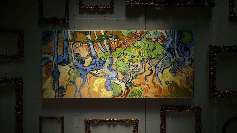 Baumwurzeln – Gemälde von Vincent van Gogh – Bild: Monster Films Wales /​ THE HISTORY CHANNEL