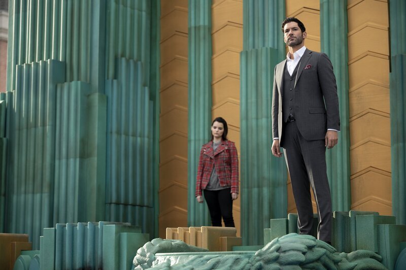 Lucifer Morningstar (Tom Ellis) und Rory (Brianna Hildebrand) – Bild: ATV2