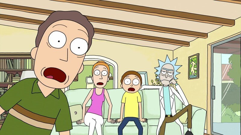 Jerry, Summer, Morty, Rick. – Bild: Paramount