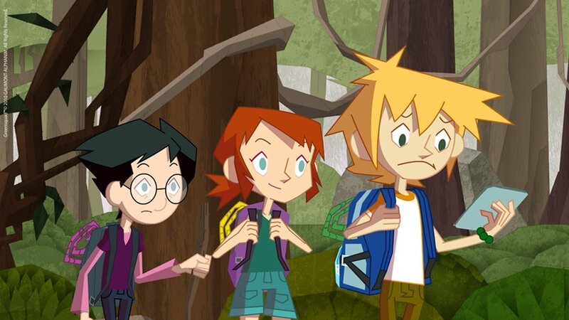 Das Green Team ist auf der Suche nach den Dieben der seltenen Affen. – Bild: KiKA/​Gaumont-Alphanim