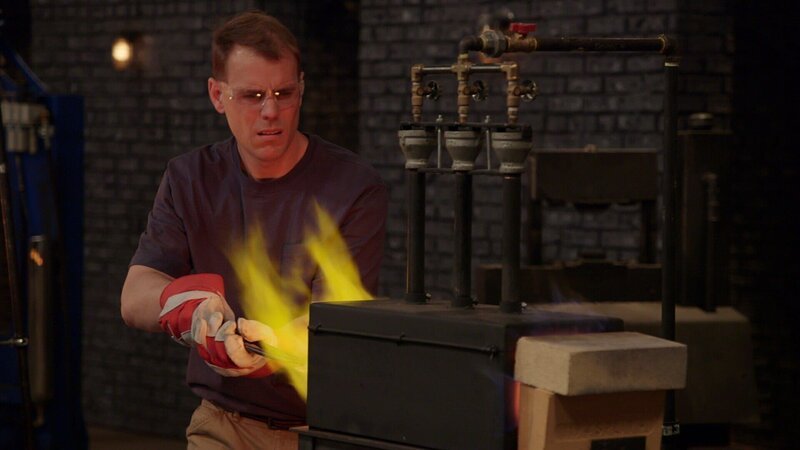 Forged in Fire Wettkampf der Schmiede Staffel5 EP Die „Wind & Feuer“-Ringe – Bild: A&E Television Networks Lizenzbild frei