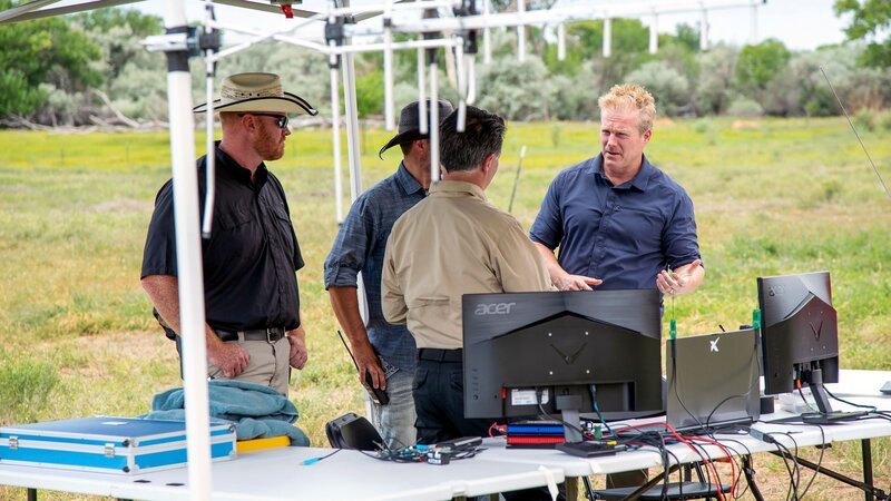 L-R: Kaleb Bench, Thomas Winterton, Erik Bard, Travis Taylor – Bild: THE HISTORY CHANNEL /​ Prometheus Entertainment /​ mikericcitelli