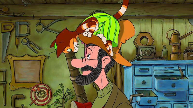 Ob Pettersson und Findus noch eine gute Idee bekommen, wie sie vor Elvira als Band auftreten können? – Bild: ZDF und Anders Sörensen