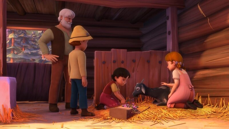 Schneeauge bekommt das Heilkraut. – Bild: ZDF/​Studio 100 Animation/​Heidi Productions Pty. Limited