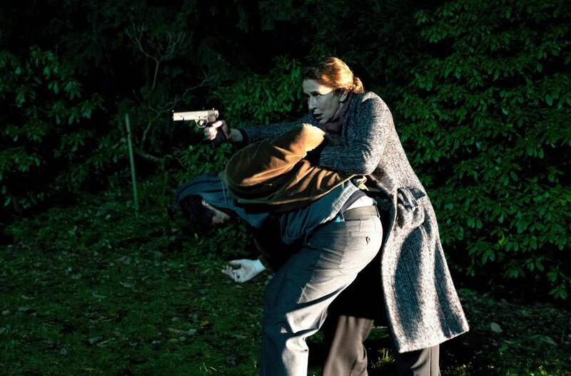 Jürgen von Mierendorff (Christian Friedel) und Magda Wächter (Barbara Philipp). – Bild: HR/​Bettina Müller