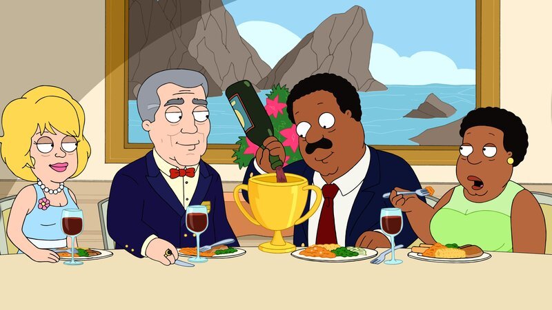 L-R: Mrs. & Mr. Neighbors Kellogg, Cleveland Brown, Evelyn Brown – Bild: FOX BROADCASTING