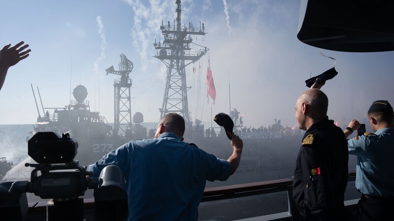 Sechs Monate lang war die Fregatte „Mecklenburg-Vorpommern“ in der Ostsee im Einsatz. – Bild: N24 Doku
