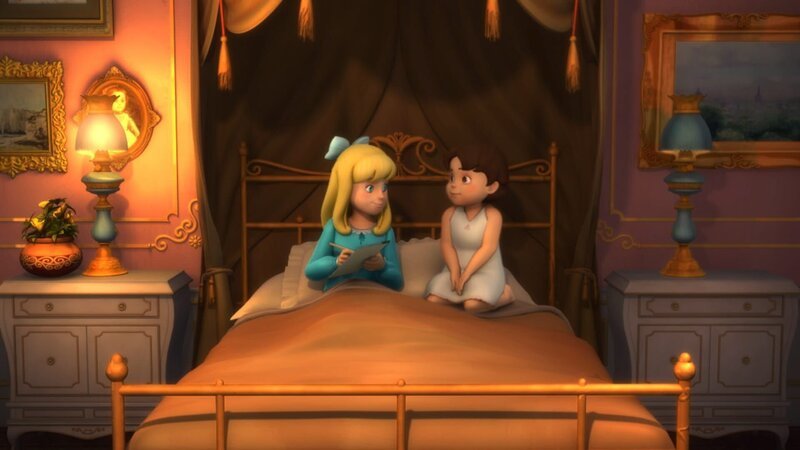 Heidi und Clara geben sich ein großes Versprechen. – Bild: ZDF/​Studio 100 Animation/​Heidi Productions Pty. Limited