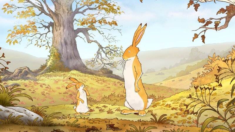 Der große Hase kann noch nicht mit dem kleinen Hasen spielen. Der Herbst neigt sich dem Ende zu und er hat noch etwas zu erledigen. – Bild: KiKA/​SLR Productions Australia Pty.Ltd./​Scrawl Studios Pte Ltd./​hr/​ARD