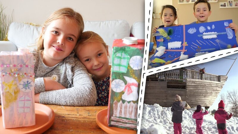 Bei ENE MENE BU wird gebastelt, gemalt und im Schnee gespielt. – Bild: KiKA/Motion Works GmbH Bei ENE MENE BU wird gebastelt, gemalt und im Schnee gespielt. – Bild: KiKA/Motion Works GmbH