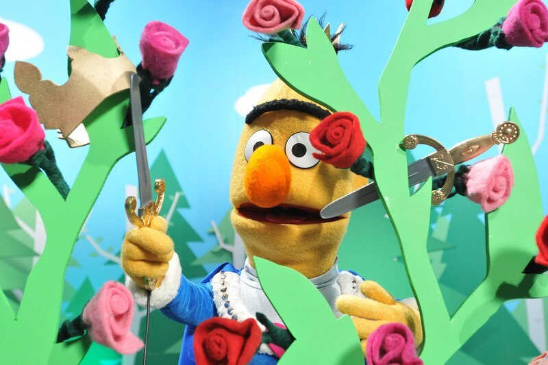Unerschrocken – Prinz Bert in „Dornröschen“ – Bild: NDR/​Studio Hamburg Produktion/​Sesame workshop