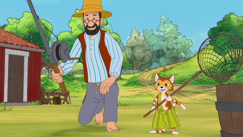 Pettersson und Findus gehen auf Jagd nach dem „Zischmonster“. – Bild: ZDF/​2021 Edel Germany GmbH