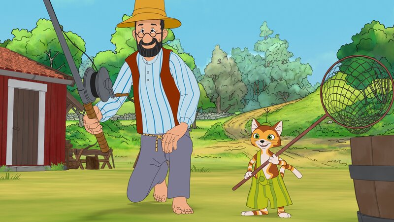 Pettersson und Findus gehen auf Jagd nach dem „Zischmonster“. – Bild: ZDF/​2021 Edel Germany GmbH