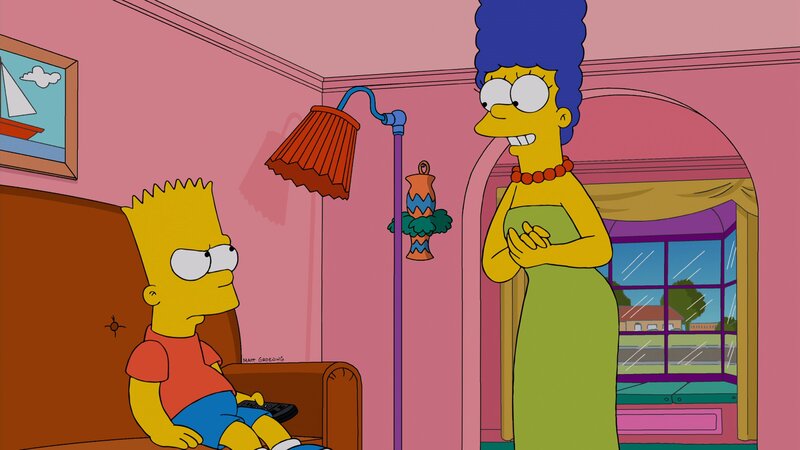 Während Homer seine letzten zwei Haare verliert, wird Bart gegen seinen Willen von Marge zur Musikschule geschickt … – Bild: Twentieth Century Fox Film Corporation
