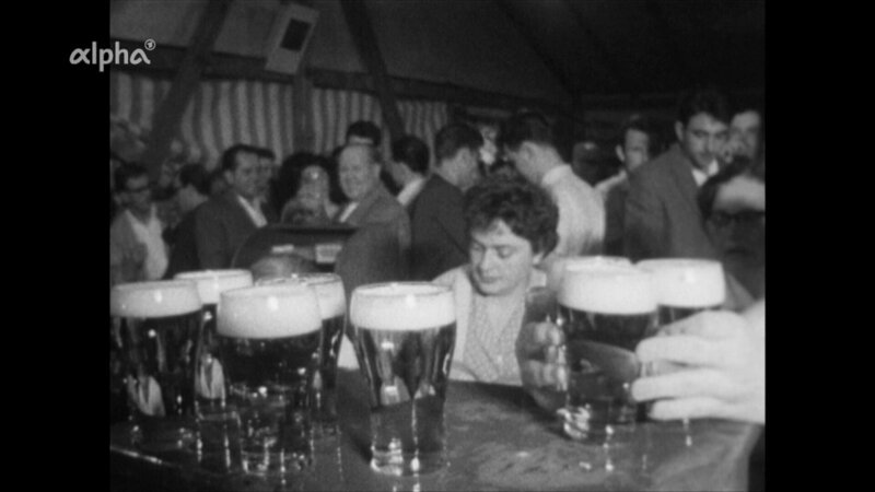 Impressionen vom Schützenfest in Kreiensen 1961 - ohne Bier geht nichts. – Bild: SWR