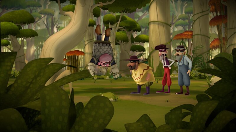 Die Banditen haben Großkhan in eine Falle gelockt. – Bild: KiKA/​Flying Bark Productions Pty Ltd.