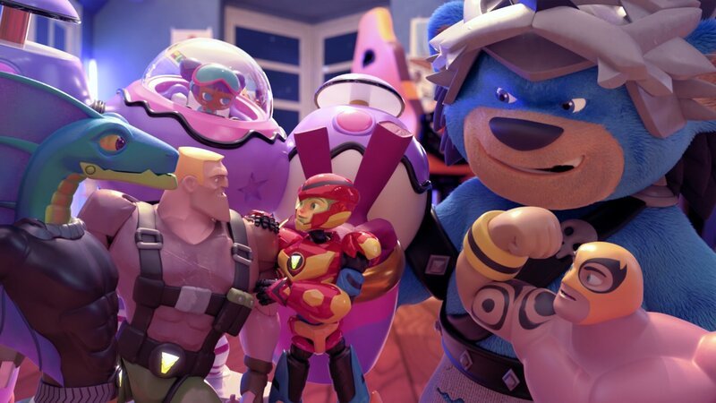 Axel freundet sich mit den Power Players an. – Bild: WDR/​Zagtoon/​Method/​WDRmg