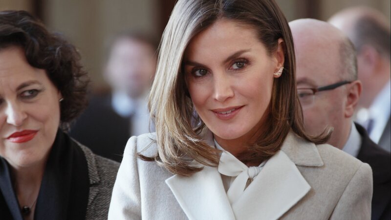 Letizia von Spanien im Patrimonio Nacional (Museum), Madrid. – Bild: ORF III