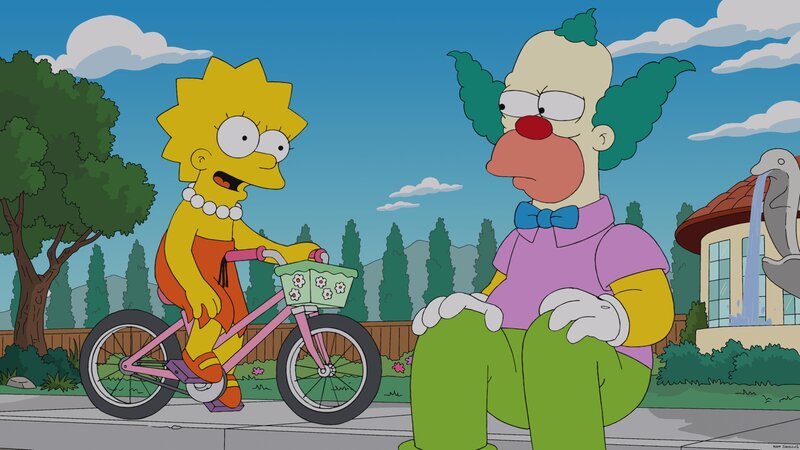 Lisa greift Krusty unter die Arme, da er mal wieder komplett pleite ist, während Bart hofft, zum Schulausflug mitgenommen zu werden … – Bild: Twentieth Century Fox Film Corporation