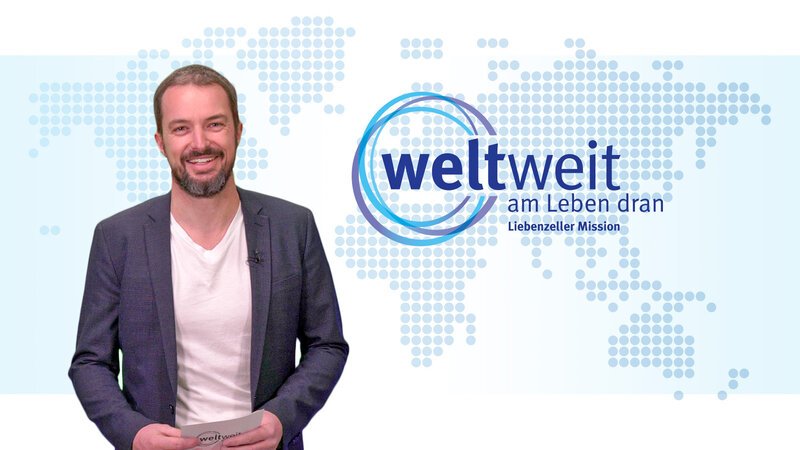 Moderator Christoph Kiess – Bild: am Leben dran/​Bibel TV