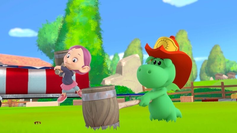 Wenn Stella und Grisu so weitermachen, ist das Zirkuszelt schnell aufgebaut. – Bild: ZDF/​2023 MONDO TV Group/​Pagot/​Calidra/​T2T/​ZDFS