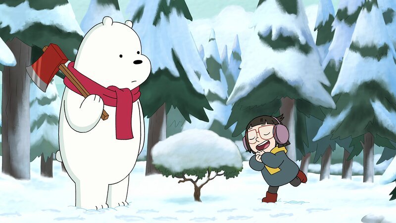 v.li.: Ice Bear, Chloe – Bild: The Cartoon Network. A Time Warner Company.