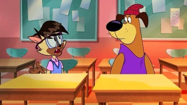 L-R: Chester (voiced by Sean Astin), Harold (voiced by Brian Kimmet), Bunnicula (voiced by Chris Kattan) – Bild: Boomerang (DE) /​ Warner Bros. Entertainment Inc.