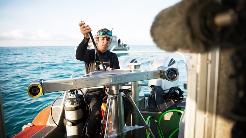 Mike Perna is prepping for the dive. – Bild: Warner Bros. Discovery