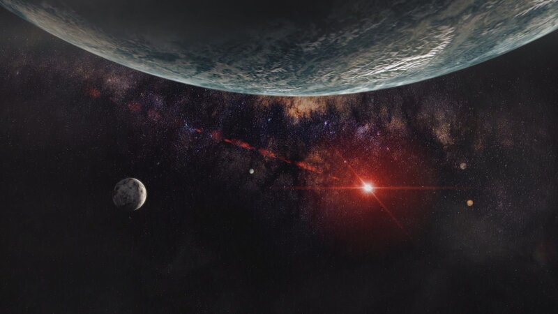 Aber ist unter den Milliarden Exoplaneten einer, der für eine zukünftige Menschheit ein Zufluchtsort sein könnte? Dass versuchen Forscher herauszufinden. – Bild: ZDF und Rob Elliott./​Rob Elliott