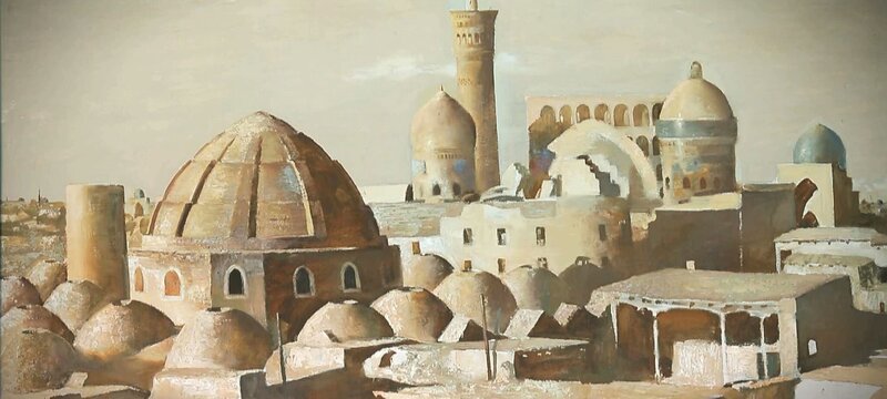 Gemälde des in Taschkent berühmten Künstlers Faizulla Akhmadaliev. – Bild: ARTE France /​ Electron Libre Productions