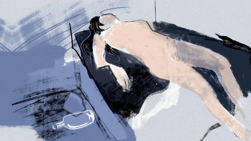 Eine 20-jährige Schülerin überlebt nur knapp – ihr Peiniger, Marvin S., soll sie betäubt und vergewaltigt haben. Nur auf Drängen ihrer Mutter und ihrer Anwältin ermittelt die Polizei. Die Beweise liefert schließlich Marvin S. Handy: Er hat seine Tat gefilmt. Im Prozess zeigt sich: Marvin S. könnte ein Serientäter sein. Über Polizeiversagen und den Kampf einer Familie für Gerechtigkeit. – Grafik – Bild: rbb/​Polly Härle