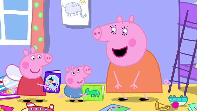 L-R: Peppa Pig, George Pig, Mummy Pig – Bild: Nickelodéon Junior