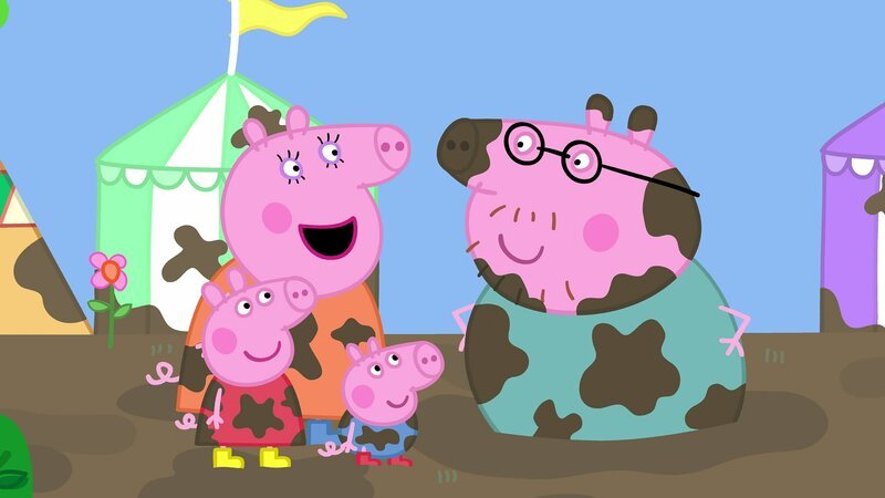 L-R: Peppa Pig, Mummy Pig, George Pig, Daddy Pig – Bild: Nickelodéon Junior